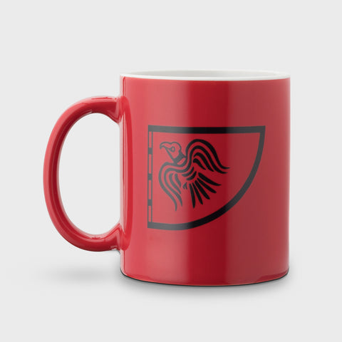 Kaffeebecher, Raven Banner, Rot