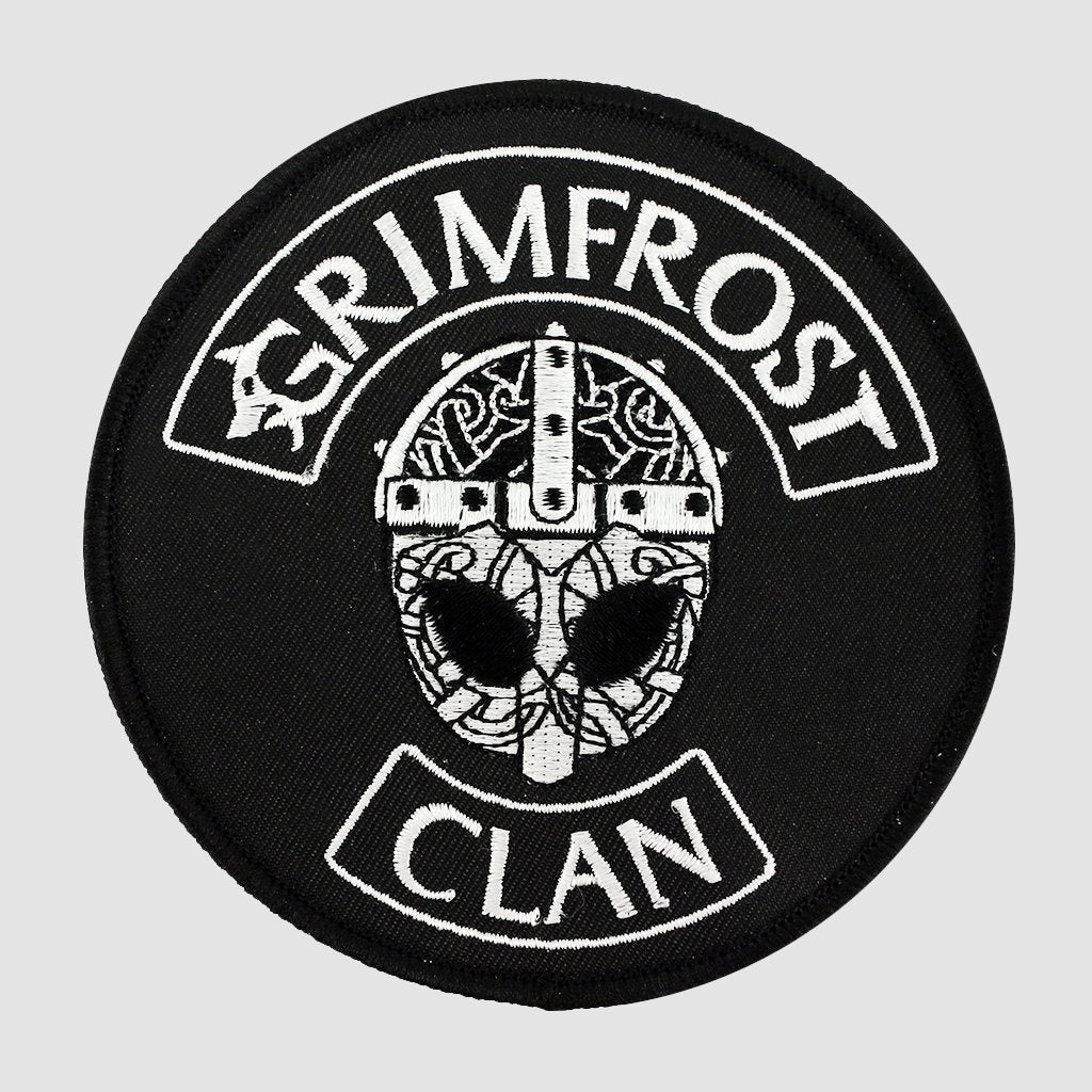 Grimfrost Clan Patch, Bestickt, Schwarz