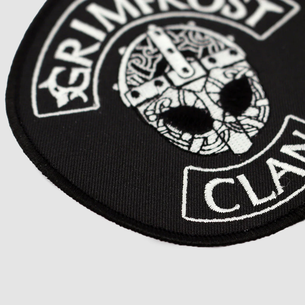 Grimfrost Clan Patch, Bestickt, Schwarz