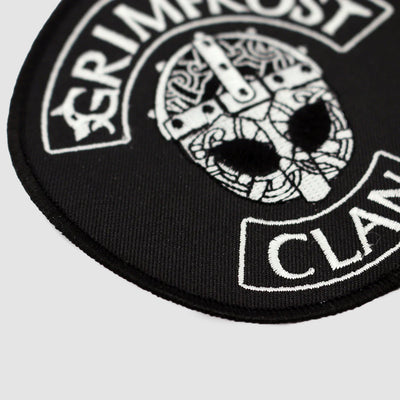 Grimfrost Clan Patch, Bestickt, Schwarz