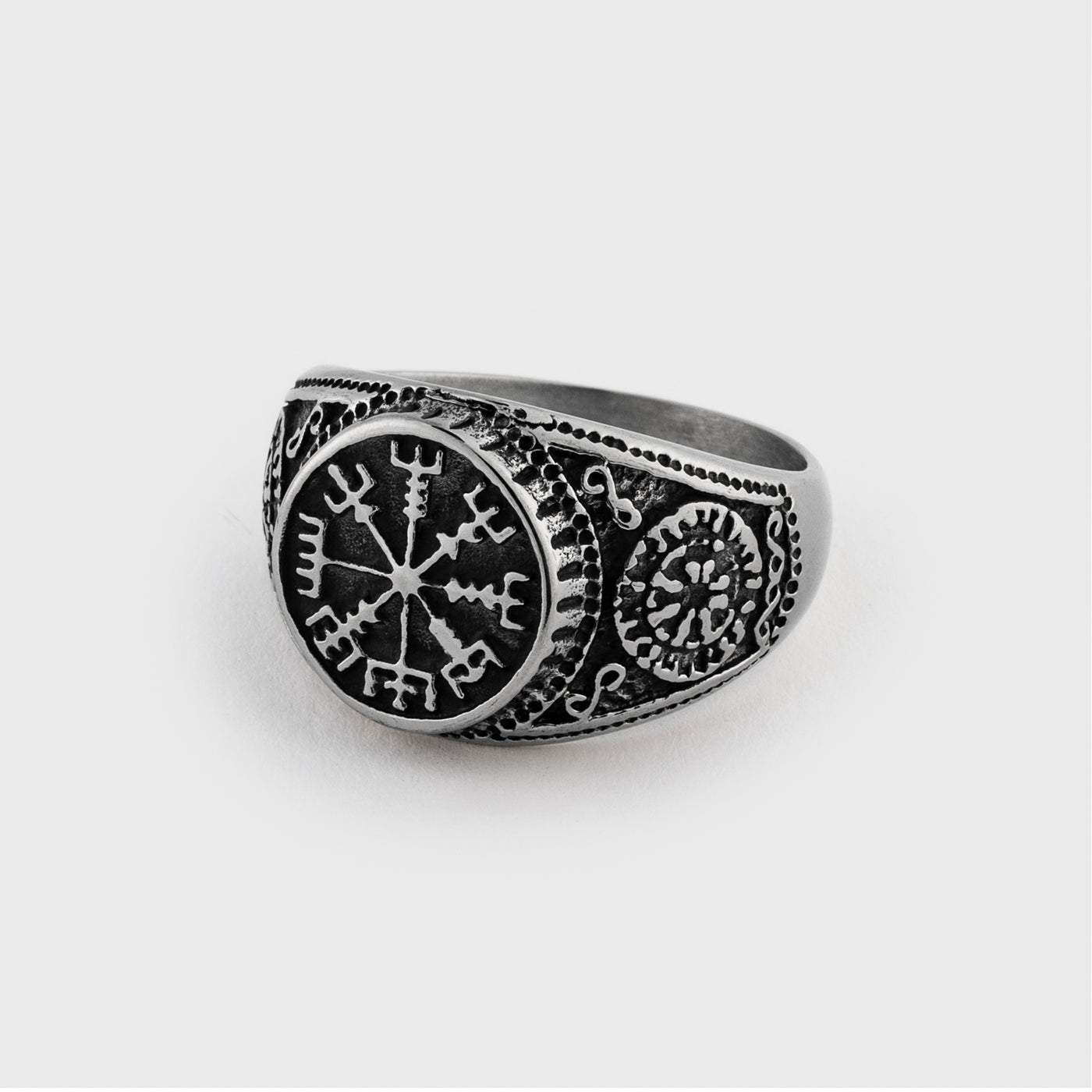 Vegvisir Ring, Edelstahl