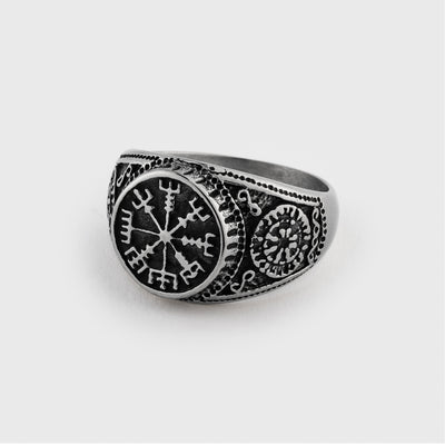 Vegvisir Ring, Edelstahl