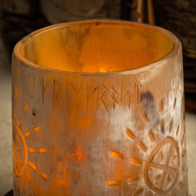 Horn Teelichthalter