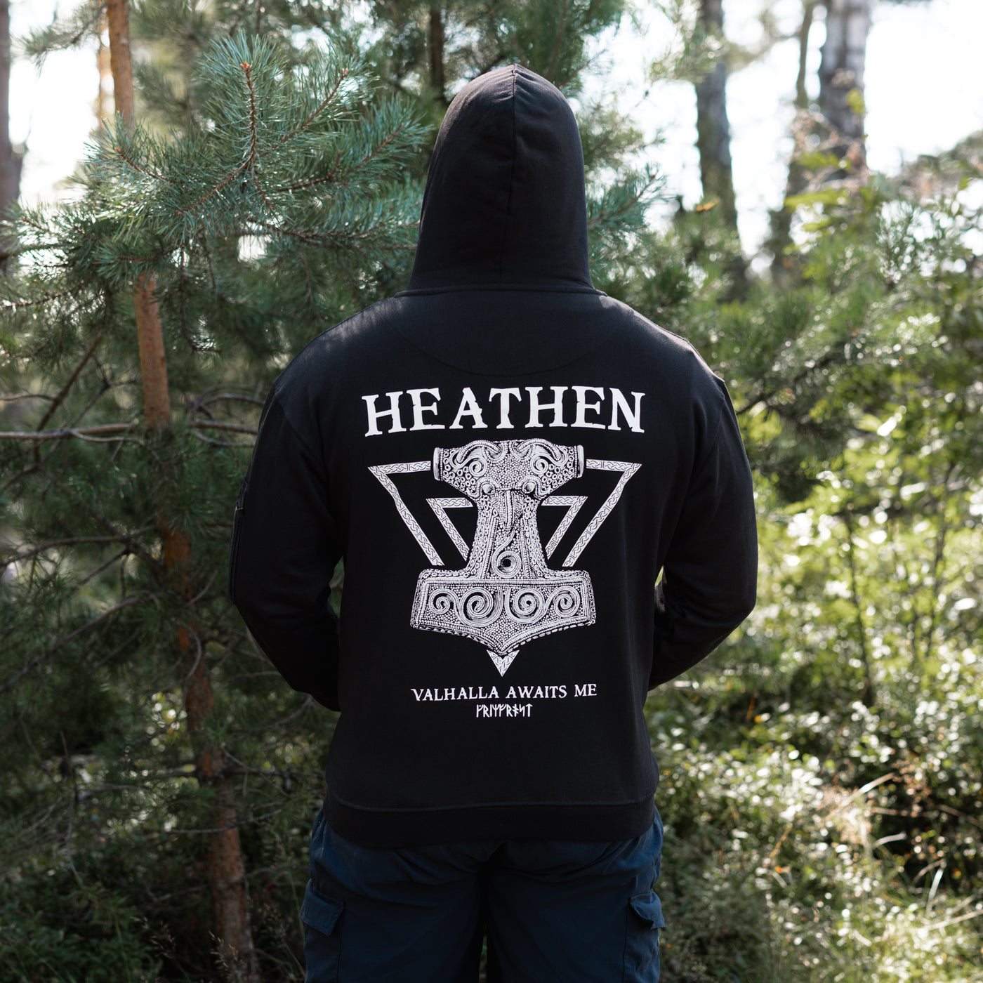 Premium Zoodie, Heathen, Schwarz