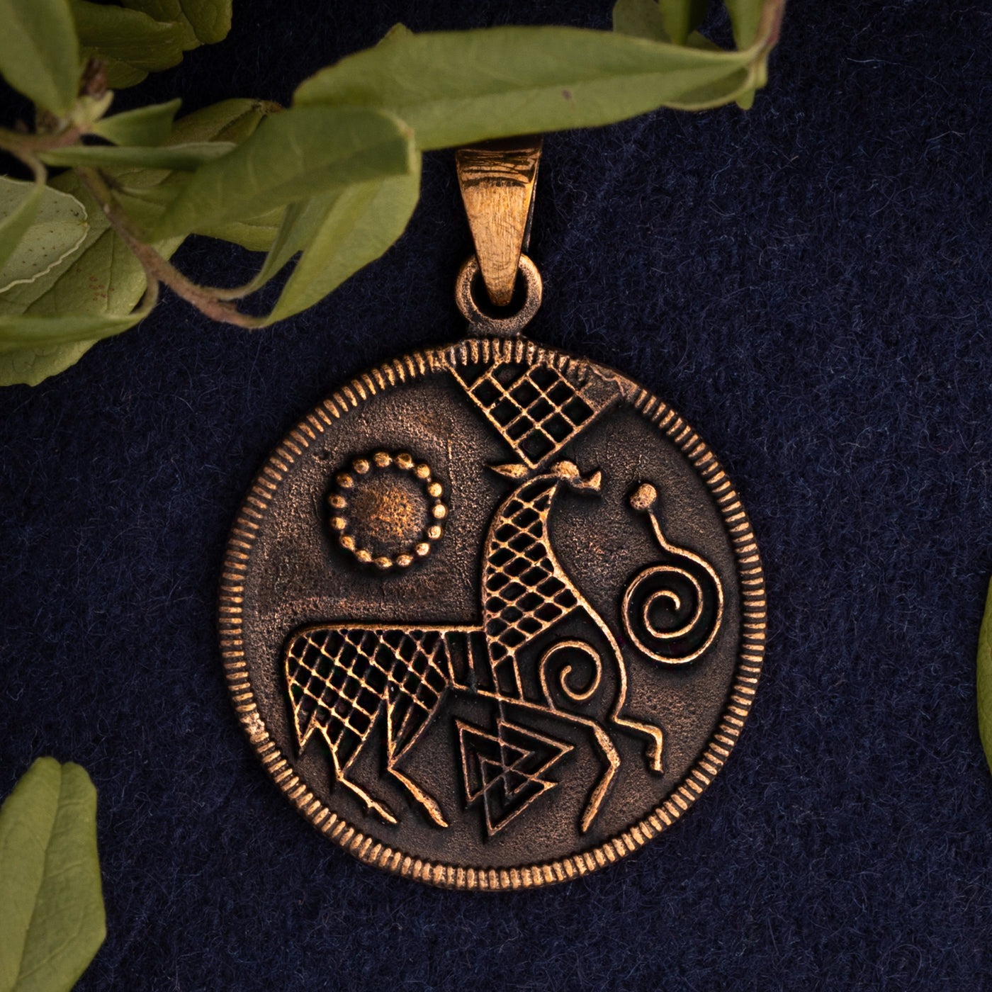 Ribe Hirsch Anhänger, Bronze