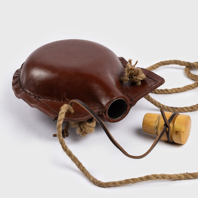 Wasserflasche, Leder