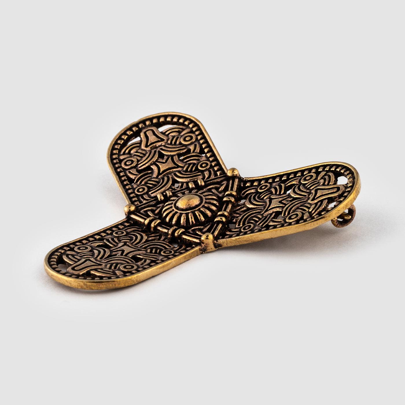 Dreipass-Brosche, Bronze