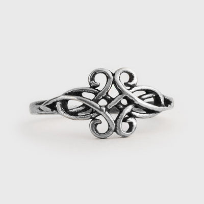 Swirl Ring, Silber