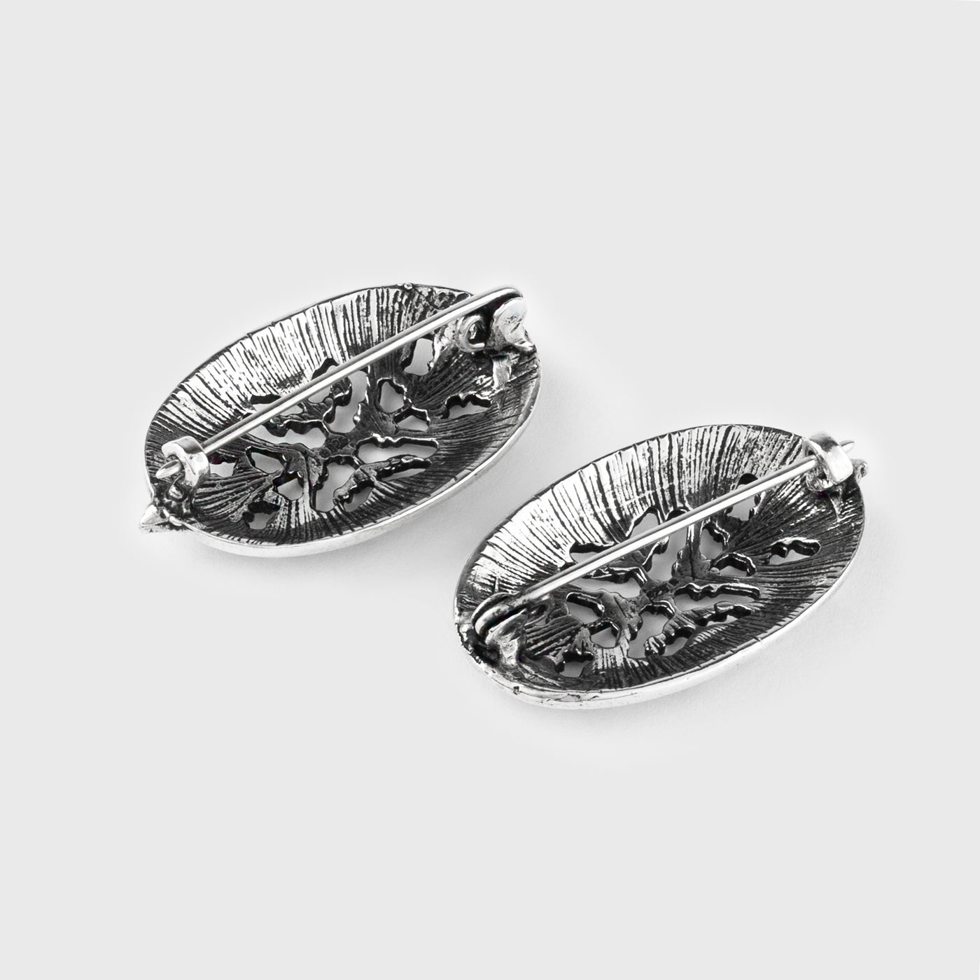 Borre Broschen, Silber