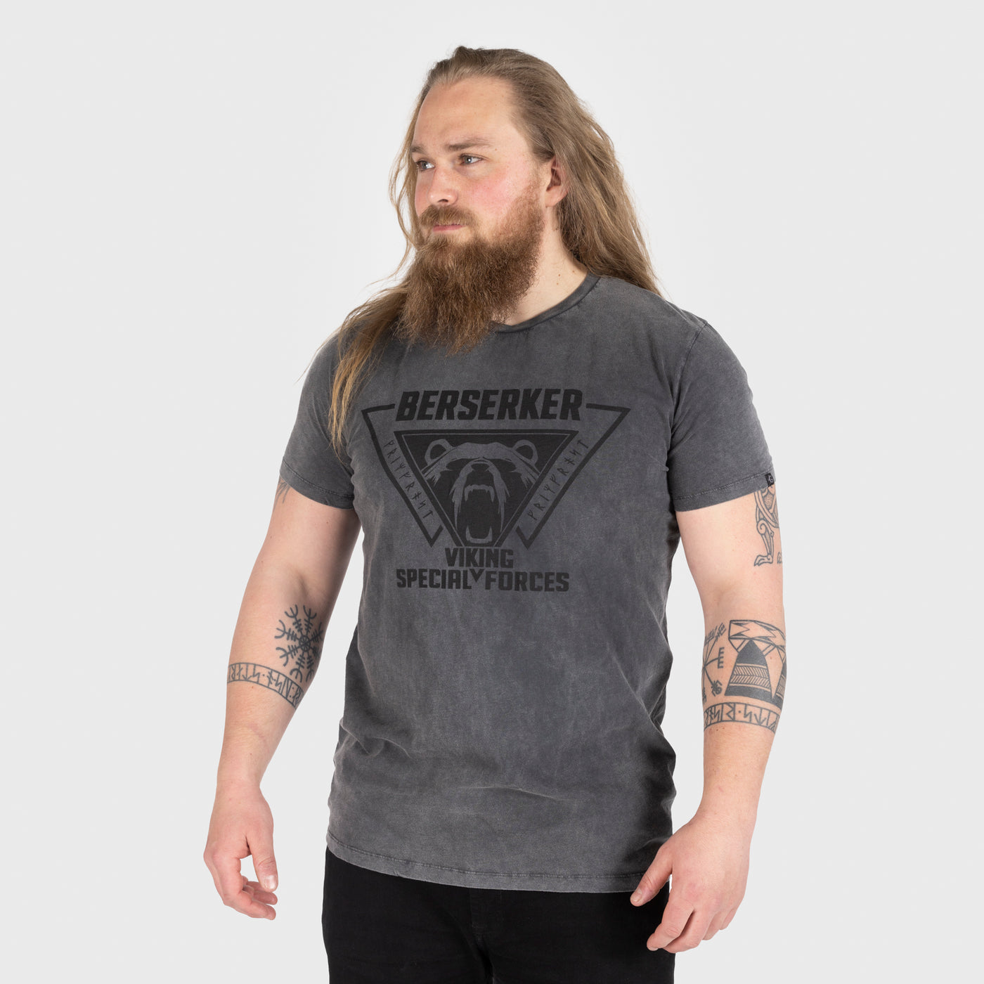 Tee, Berserker, Washed Grey