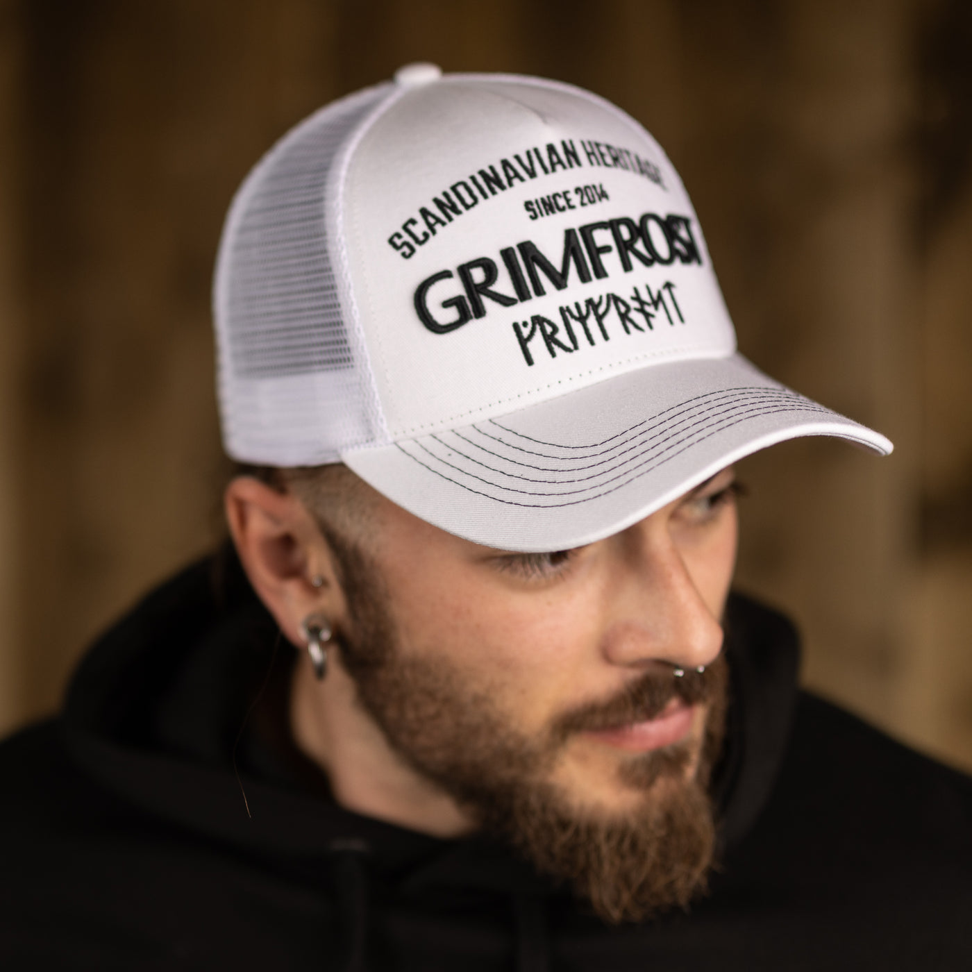 Trucker Cap, Scandinavian Heritage, Weiß