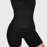 Mid Thigh Bodysuit, Schwarz