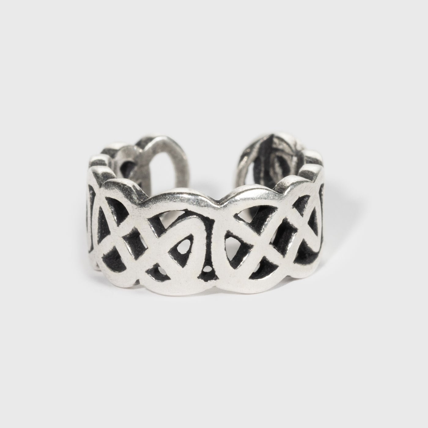 Braided Cuff Earring, Sterling Silver
