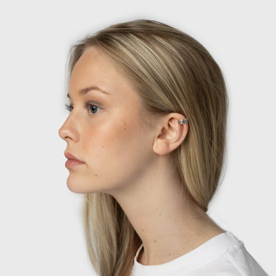 Braided Cuff Earring, Sterling Silver