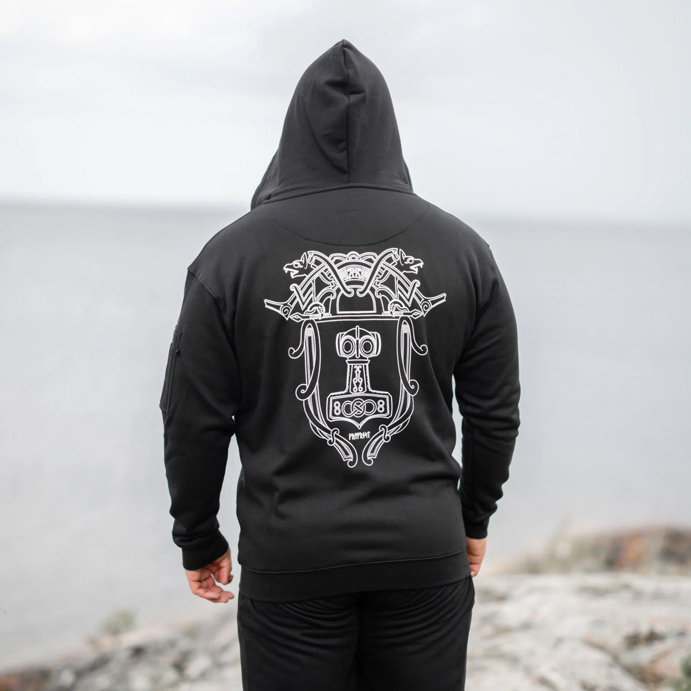 Premium Zoodie, Mjolnir, Schwarz
