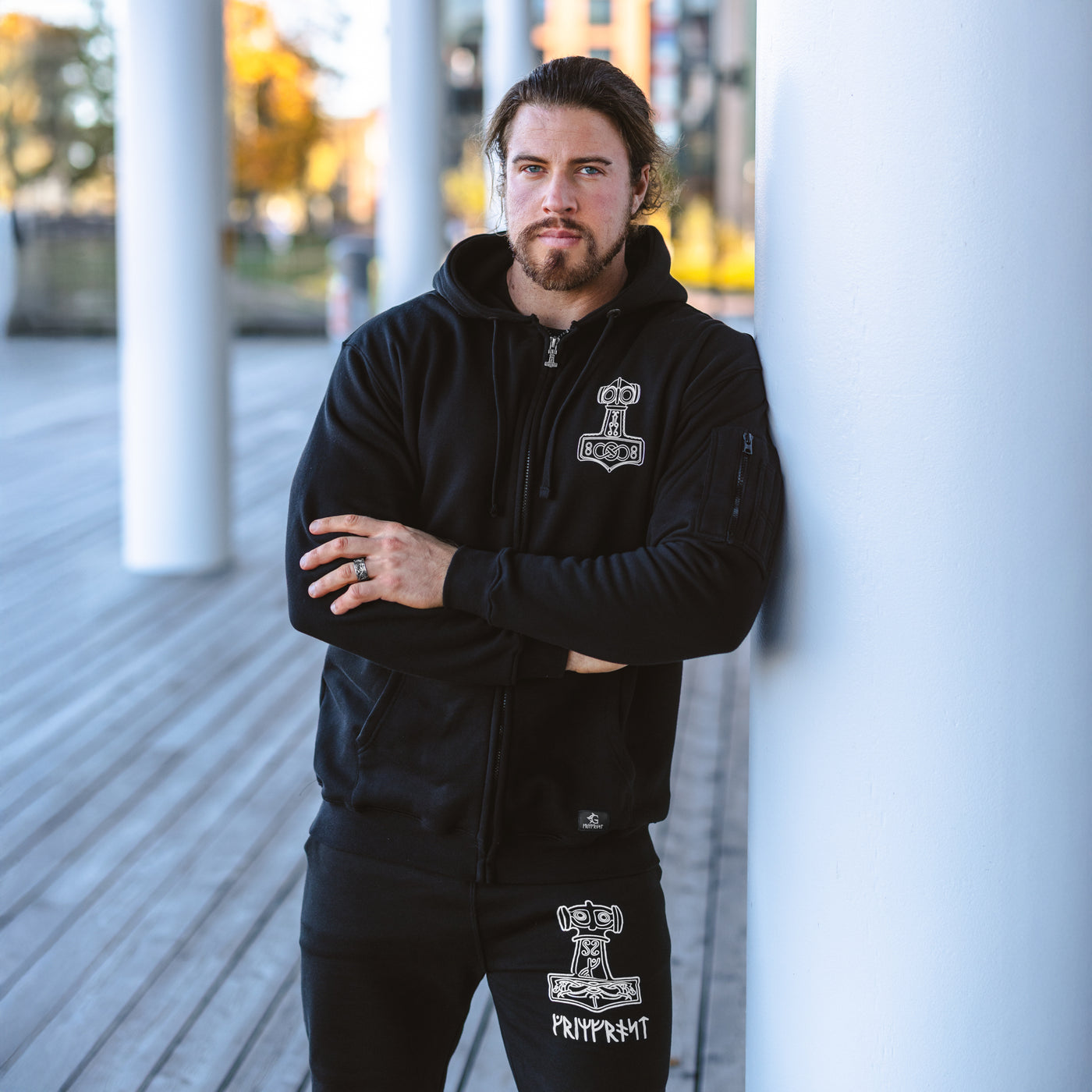 Premium Zoodie, Mjolnir, Schwarz