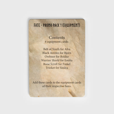 Fate, Promo Pack 1 - Hero Equipment