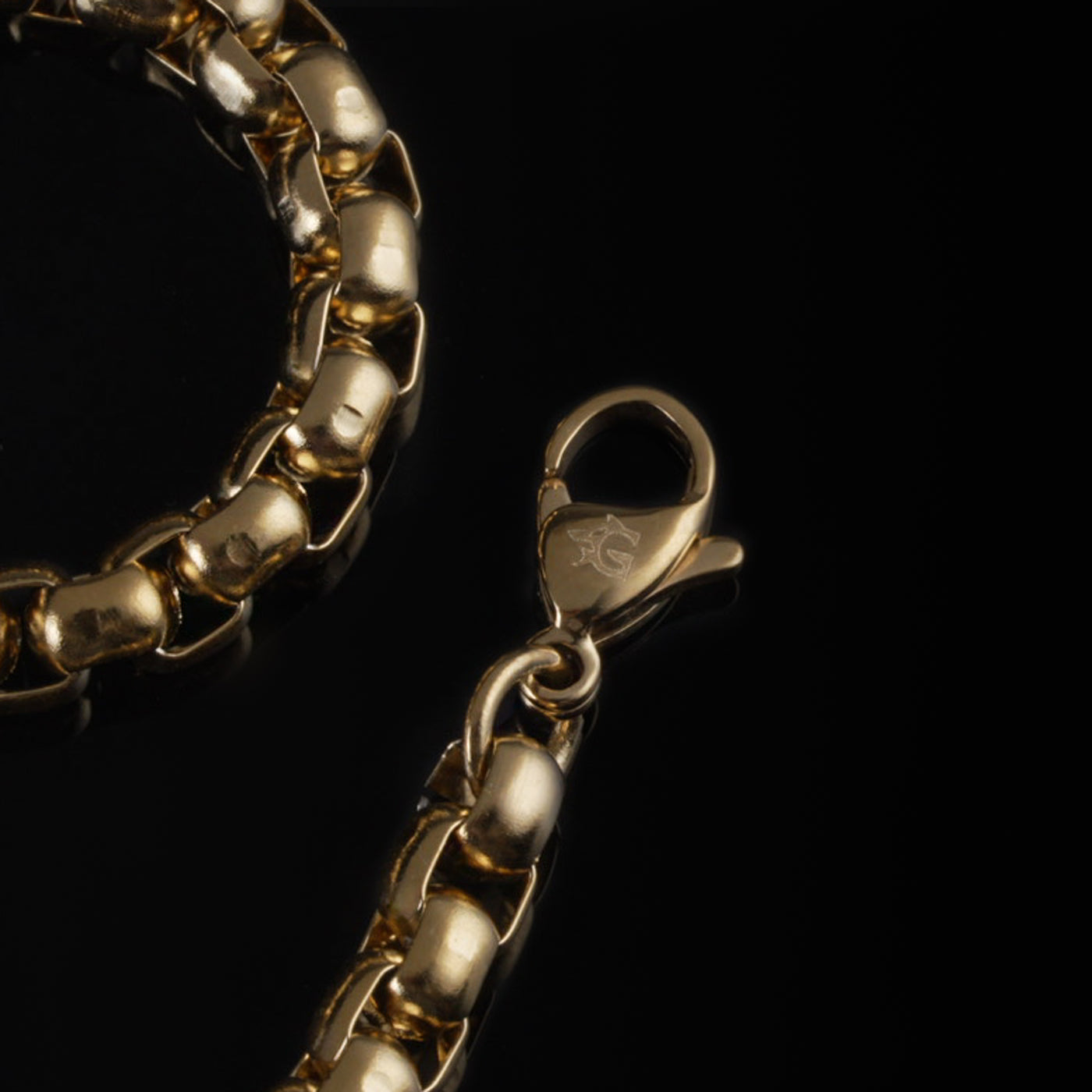 Round Box Chain, Gold Plated