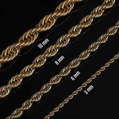 Rope Chain, Vergoldet