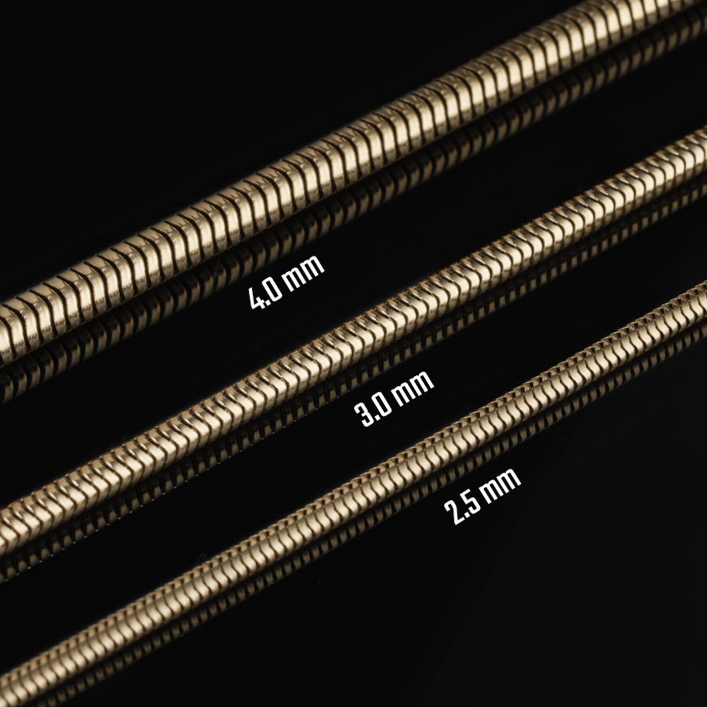 Snake Chain, Vergoldet