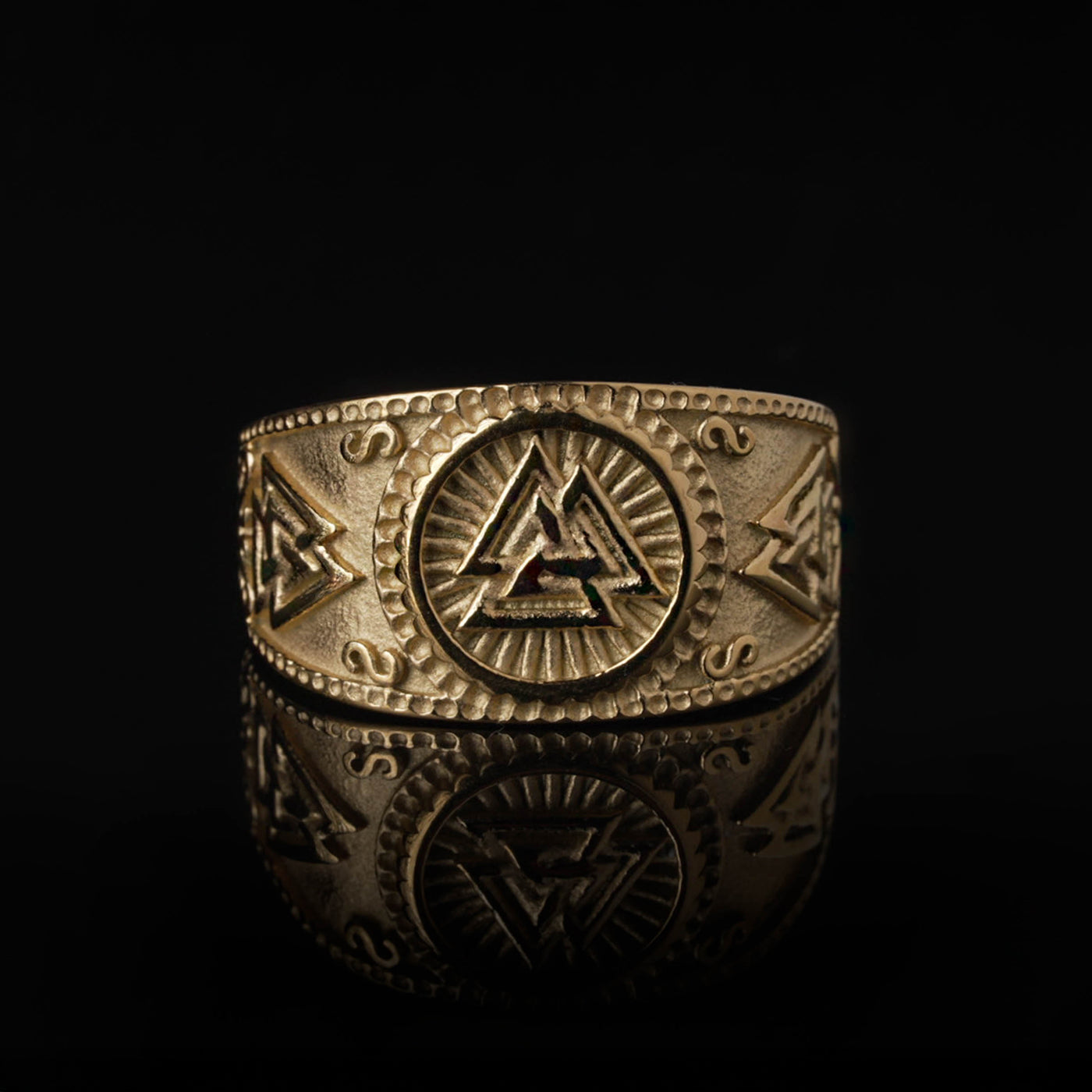 Valknut Ring, Vergoldet