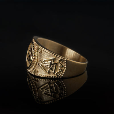 Valknut Ring, Vergoldet