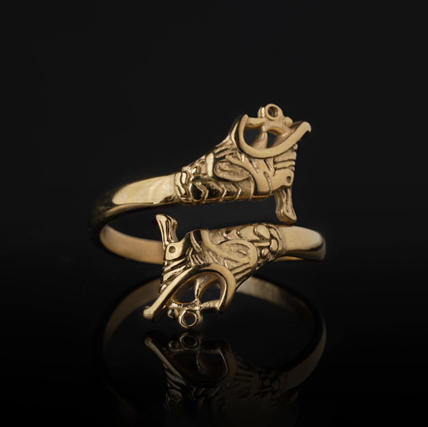 Lindworm Ring, Gold Plated