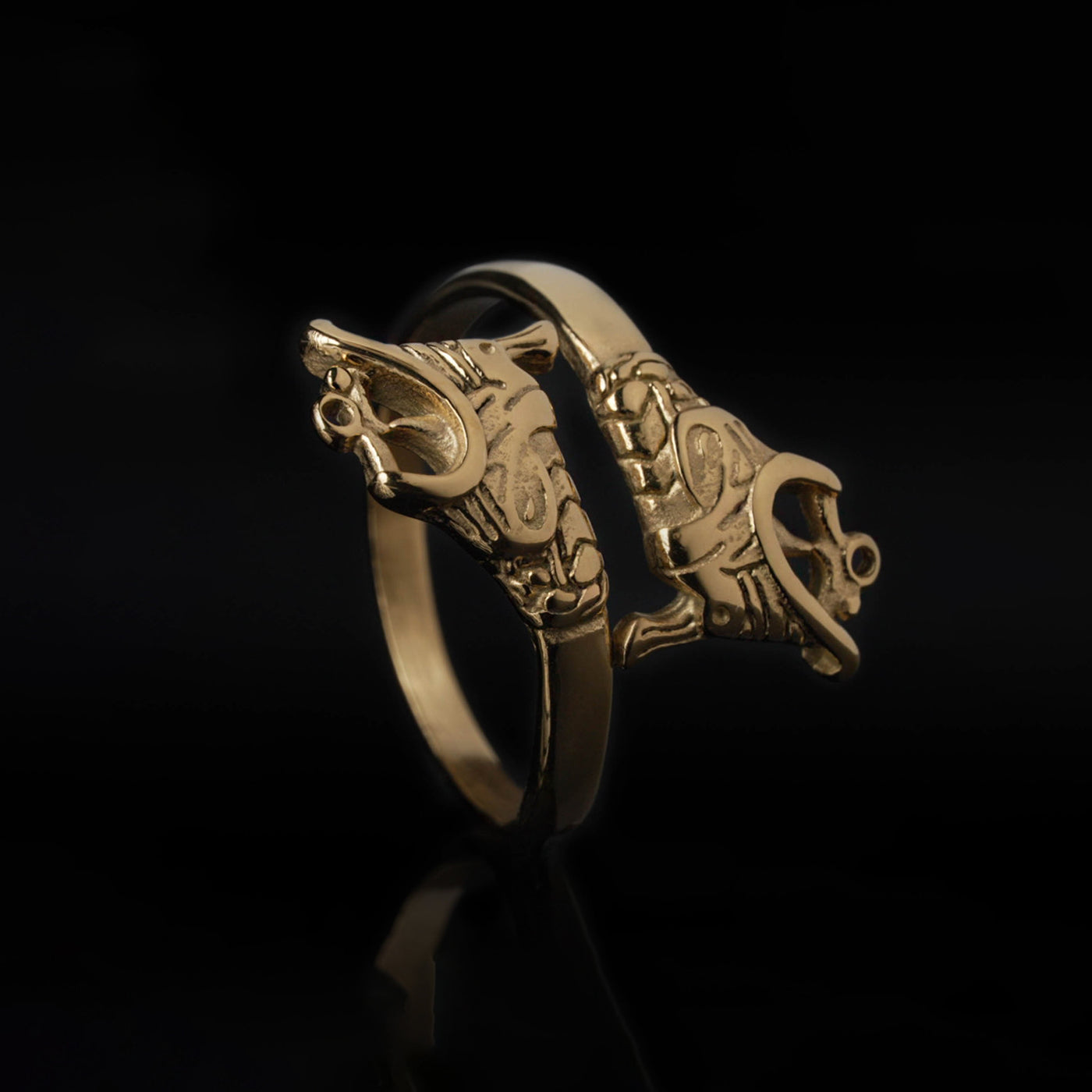 Lindworm Ring, Gold Plated