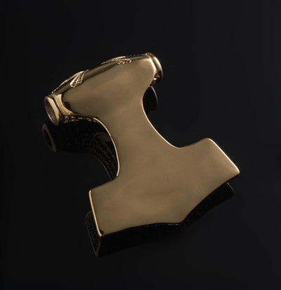 Skane Thor's Hammer, XL, Gold Plated