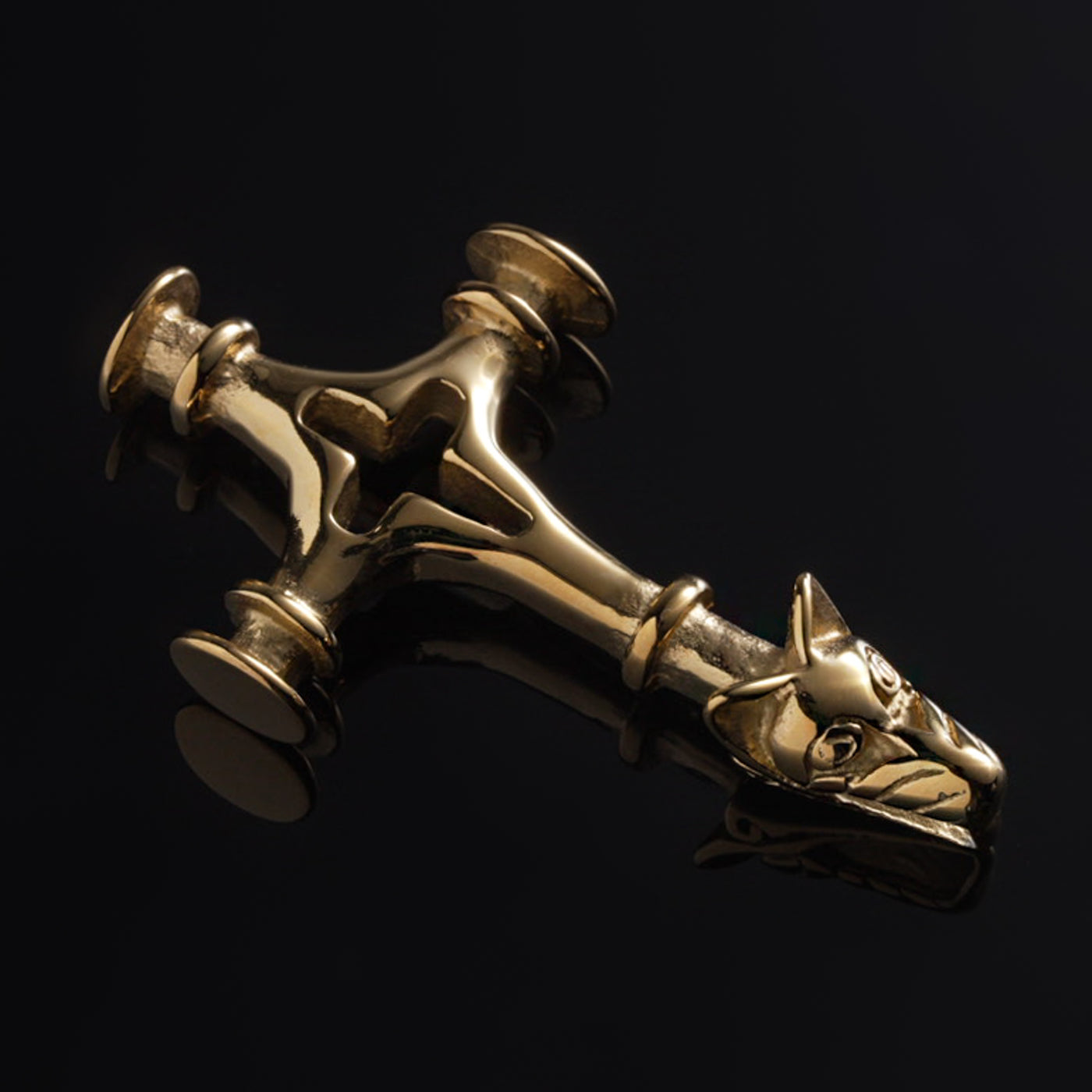 Isländischer Hammer, Large, Vergoldet