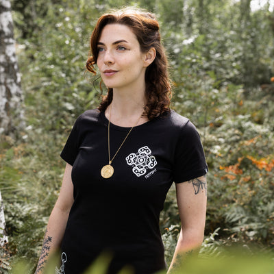 Valknut Anhänger, Vergoldet