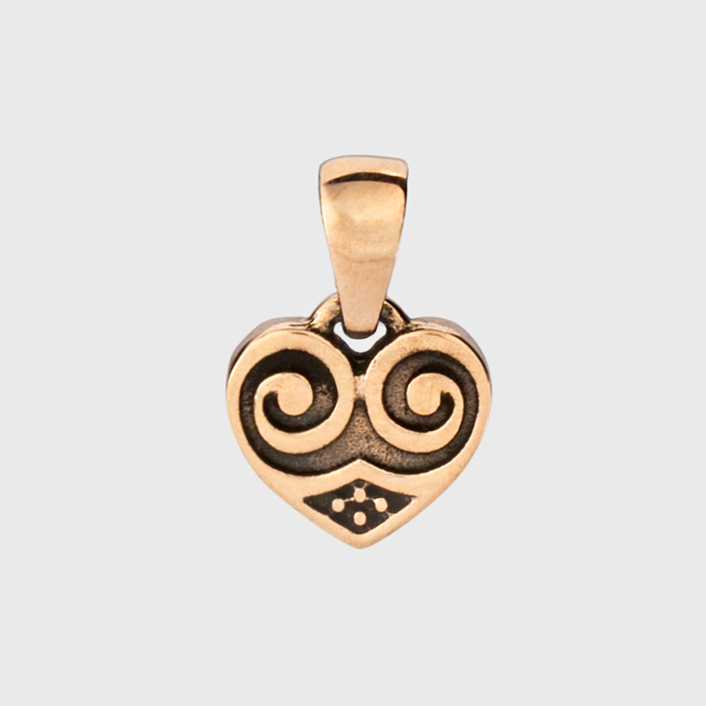 Birka Herz Anhänger, Bronze