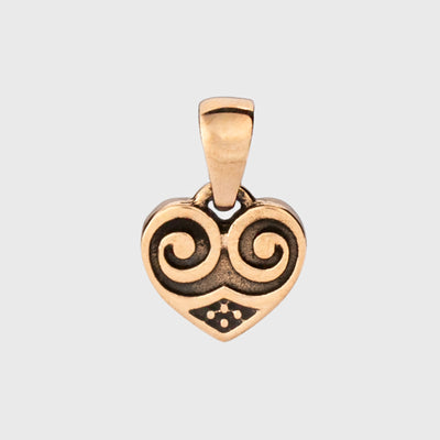 Birka Herz Anhänger, Bronze