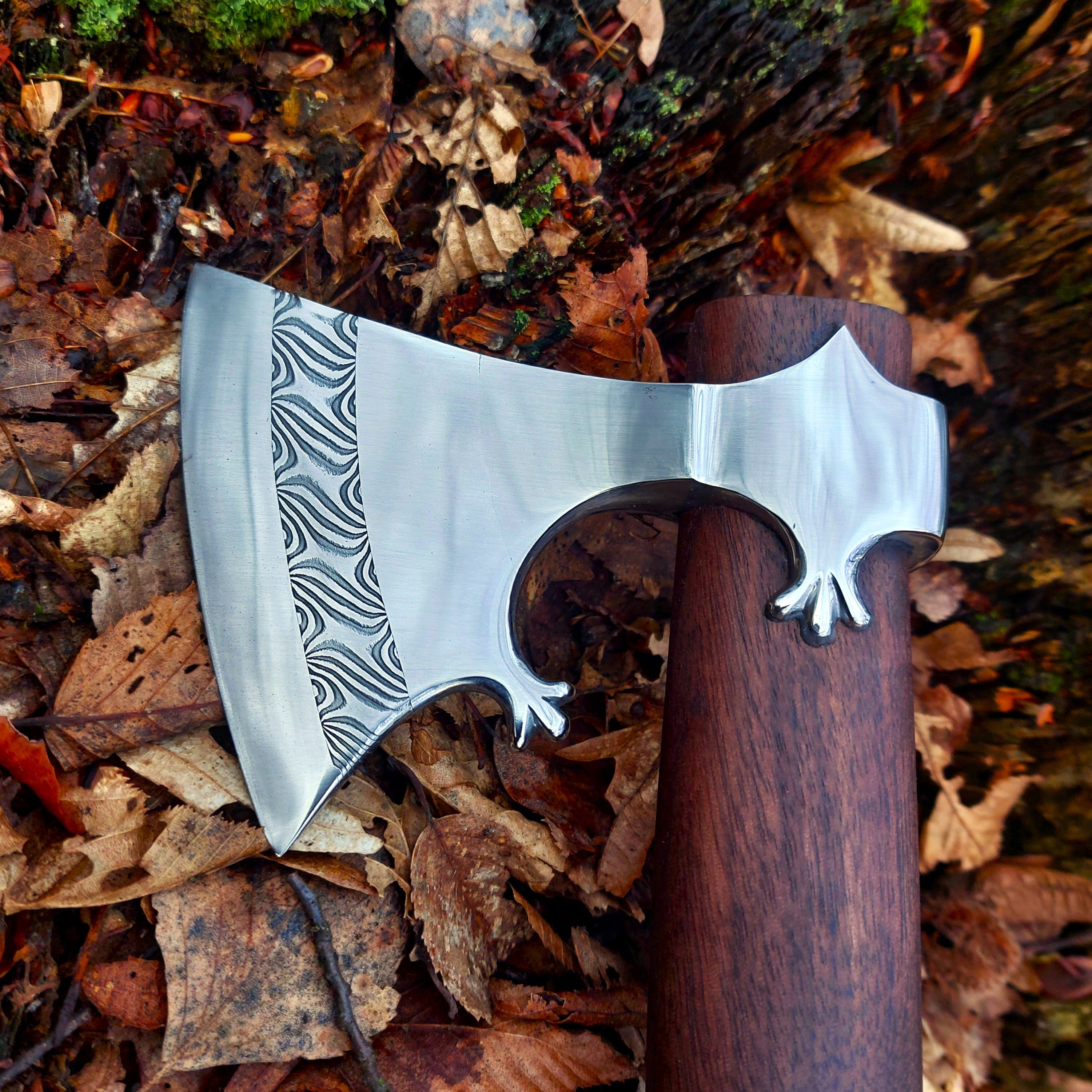 Premium Pattern-Welded Axe, Rommunds – Grimfrost Intl