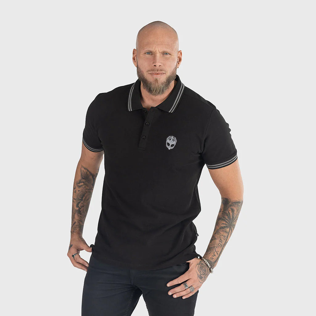 Polo Shirt, Clan Helmet, Schwarz