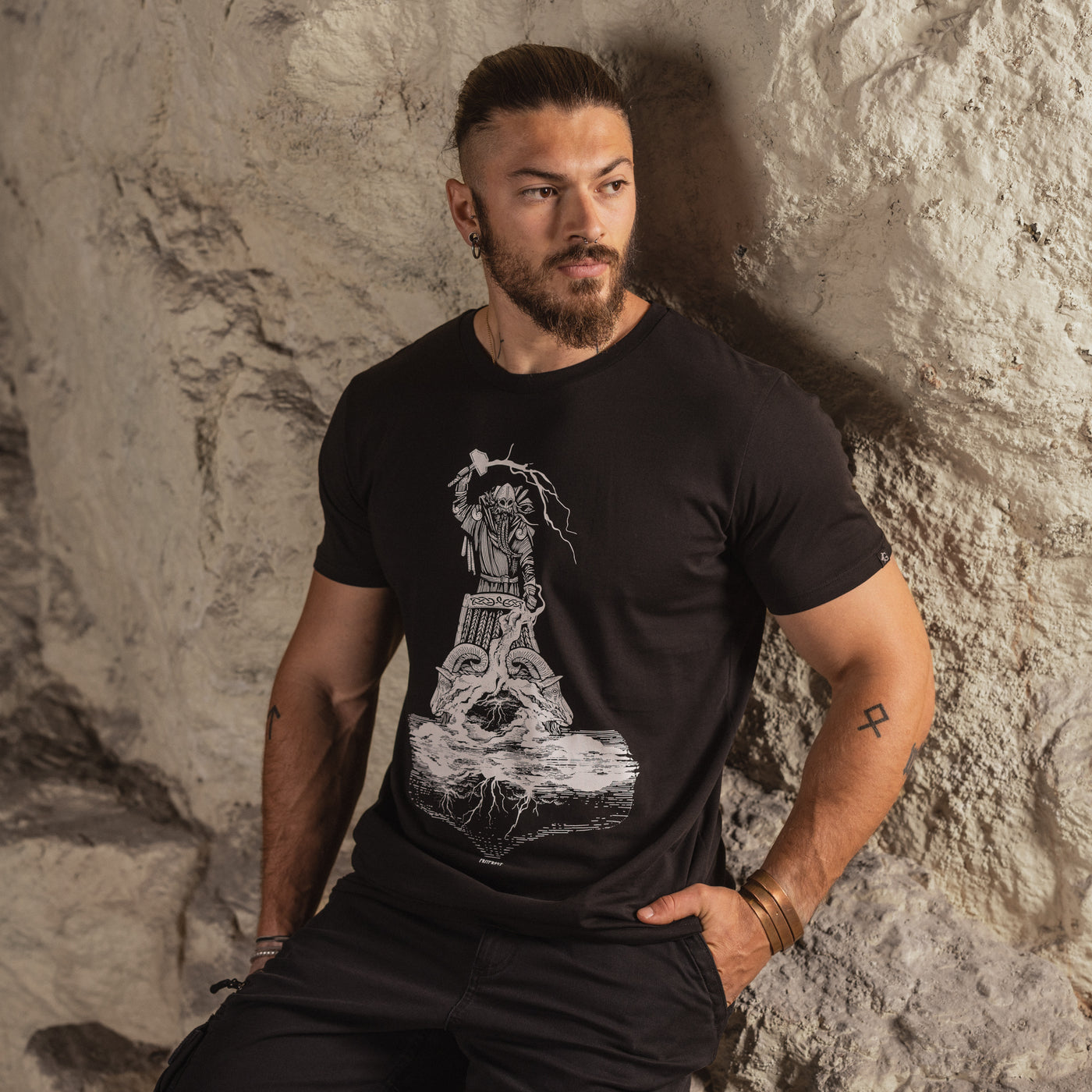 Premium Tee, Thor Rides, Schwarz