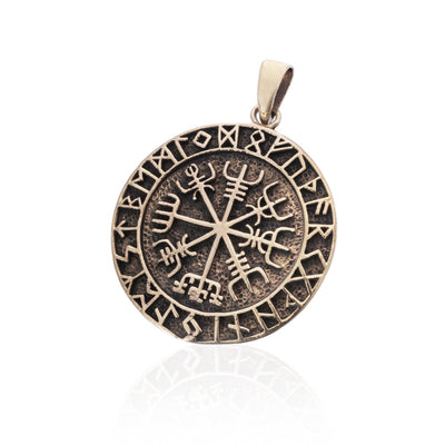 Vegvisir Amulett, Bronze