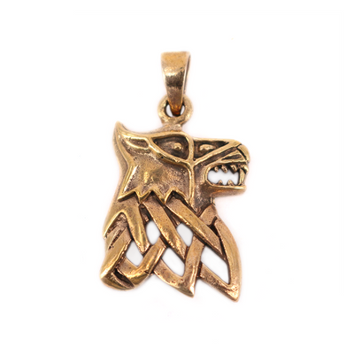 Pendants - Fenrir Pendant, Bronze - Grimfrost.com