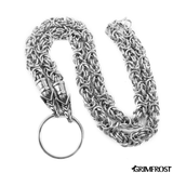 Viking Neck Chains - Wolf King Chain, Stainless Steel - Grimfrost.com