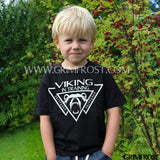Kinder T-Shirt, Viking, Schwarz