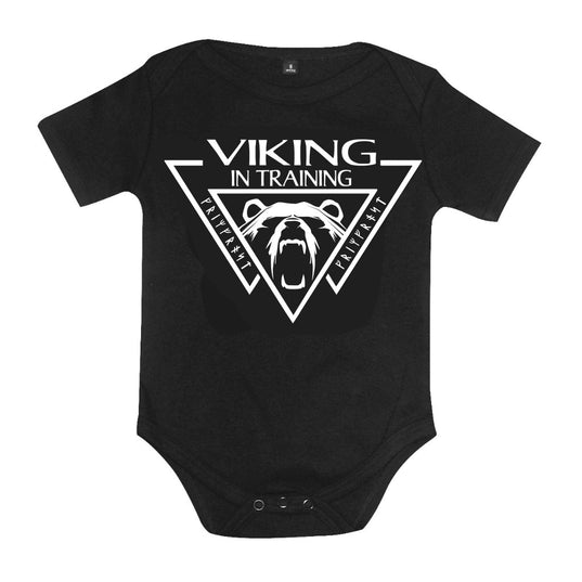 Baby Bodysuit, Viking, Schwarz
