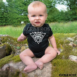 Clothing - Modern - Baby Bodysuit, Viking, Black - Grimfrost.com