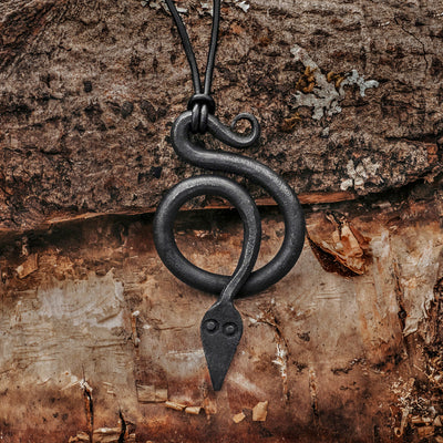 Pendants - Nidhöggr Amulet, Iron - Grimfrost.com