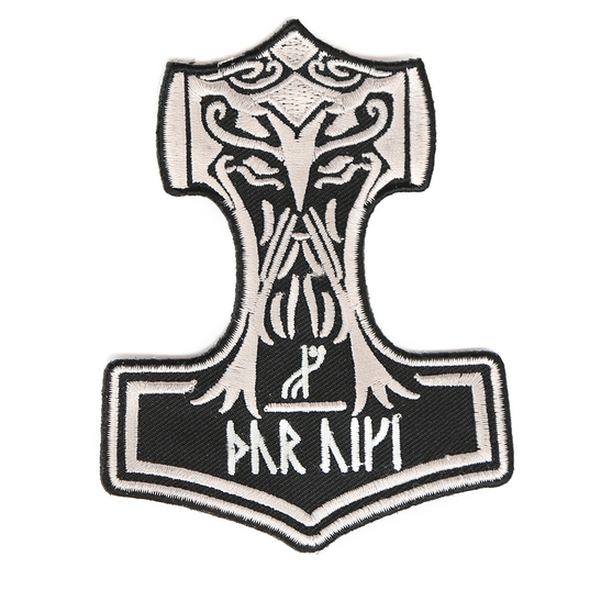Modern Items - Mjolnir Patch, Embroidered - Grimfrost.com