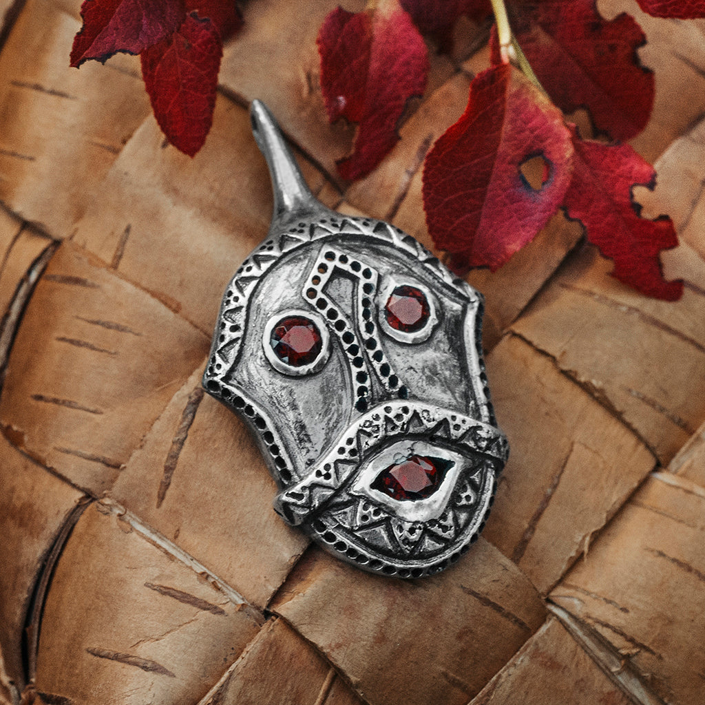 Pendants - Loki Amulet, Bitterstad, Silver - Grimfrost.com