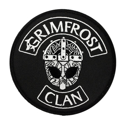 Patches - Grimfrost Clan Patch, Embroidered, Black - Grimfrost.com