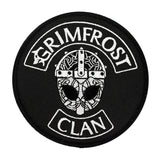 Grimfrost Clan Patch, Bestickt, Schwarz