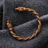 Hati & Sköll Armreif, Bronze