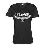 T-Shirt, V-Neck, Valkyrie, Schwarz
