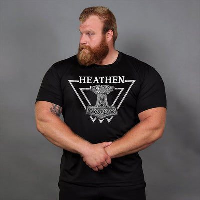 Shortsleeves - Short-sleeve, Heathen, Black - Grimfrost.com